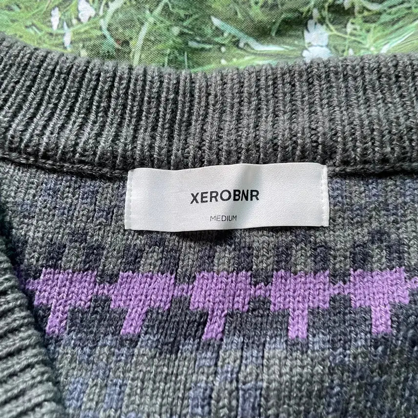 [BUNJANG] XERO Violet V-Neck Knit Vest / [XERO 제로] 바이올렛 니트 베스트 V넥 조끼 (바이올렛/M)