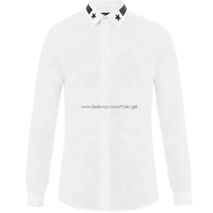 [BUNJANG] Givenchy Signature Black Star Point White Shirt / (새상품) 지방시 신상 시그니처 블랙 스타 포인트 화이트 셔츠