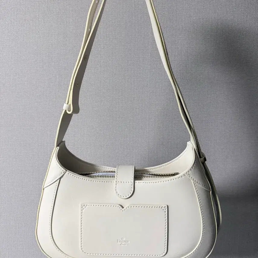[BUNJANG] Elegant Paris Bonnie Russeller Shoulder Bag Ivory / 엘레강스 파리 보니 러셀러 숄더백 아이보리