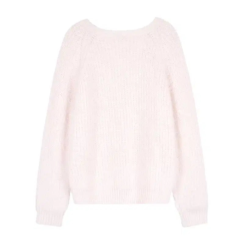 [BUNJANG] Clichy Sugarplum Hairly Cardigan Pink / 클리시어 슈가플럼 헤어리 가디건 핑크