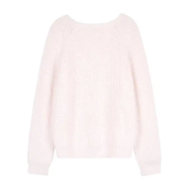 [BUNJANG] Clichy Sugarplum Hairly Cardigan Pink / 클리시어 슈가플럼 헤어리 가디건 핑크