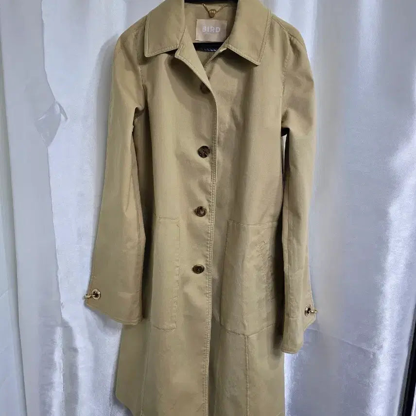 [BUNJANG] Hansum BIRD Beige Trench Coat / 한섬 BIRD  베이지색 트렌치코트 (1819)