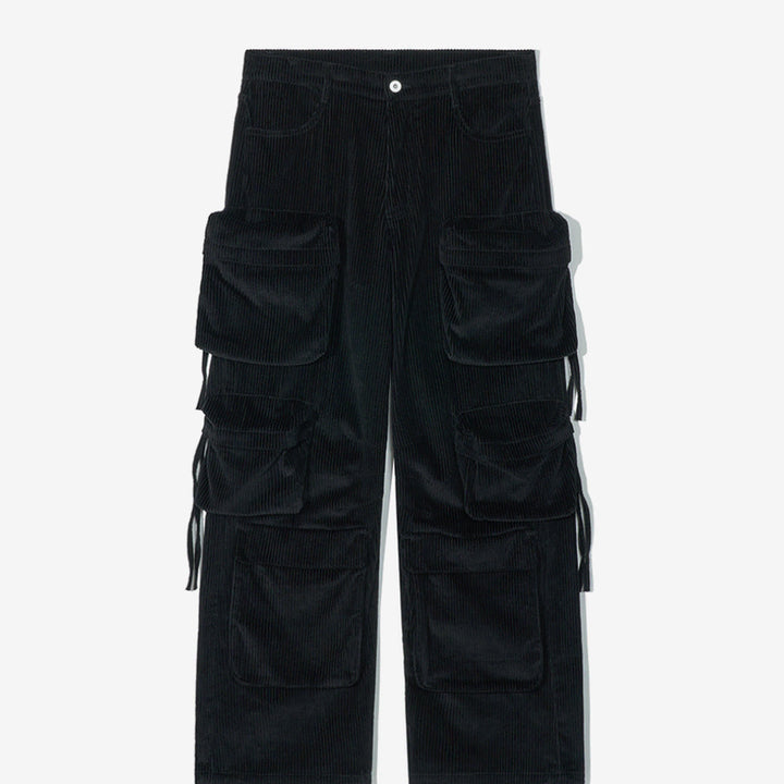 [BUNJANG] Partimento Corduroy Combat Cargo Pants (Black/M) / [파르티멘토] 코듀로이 컴뱃 카고 팬츠 (블랙/M)