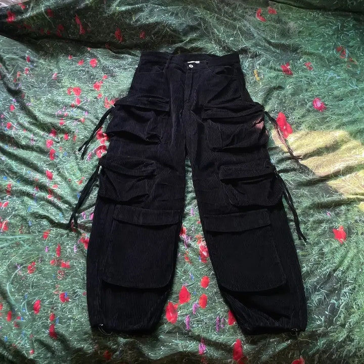 [BUNJANG] Partimento Corduroy Combat Cargo Pants (Black/M) / [파르티멘토] 코듀로이 컴뱃 카고 팬츠 (블랙/M)