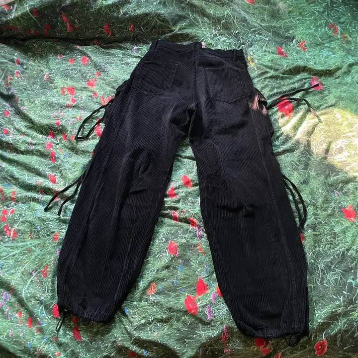 [BUNJANG] Partimento Corduroy Combat Cargo Pants (Black/M) / [파르티멘토] 코듀로이 컴뱃 카고 팬츠 (블랙/M)