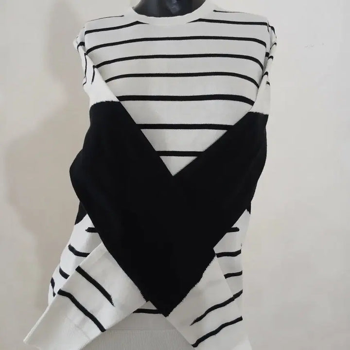 [BUNJANG] Neil Barrett Color Block Knit Sweater / 닐바렛 배색 니트 55