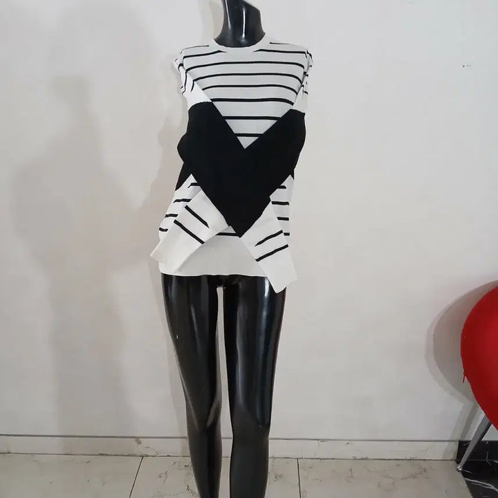 [BUNJANG] Neil Barrett Color Block Knit Sweater / 닐바렛 배색 니트 55