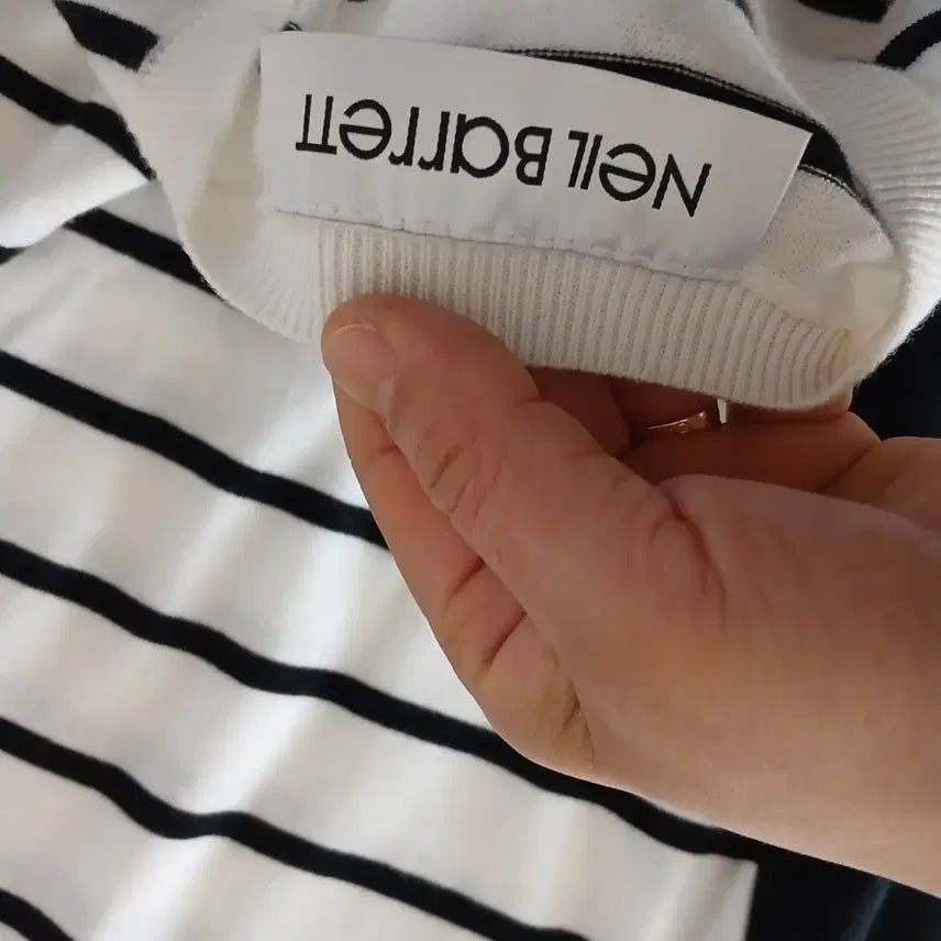 [BUNJANG] Neil Barrett Color Block Knit Sweater / 닐바렛 배색 니트 55