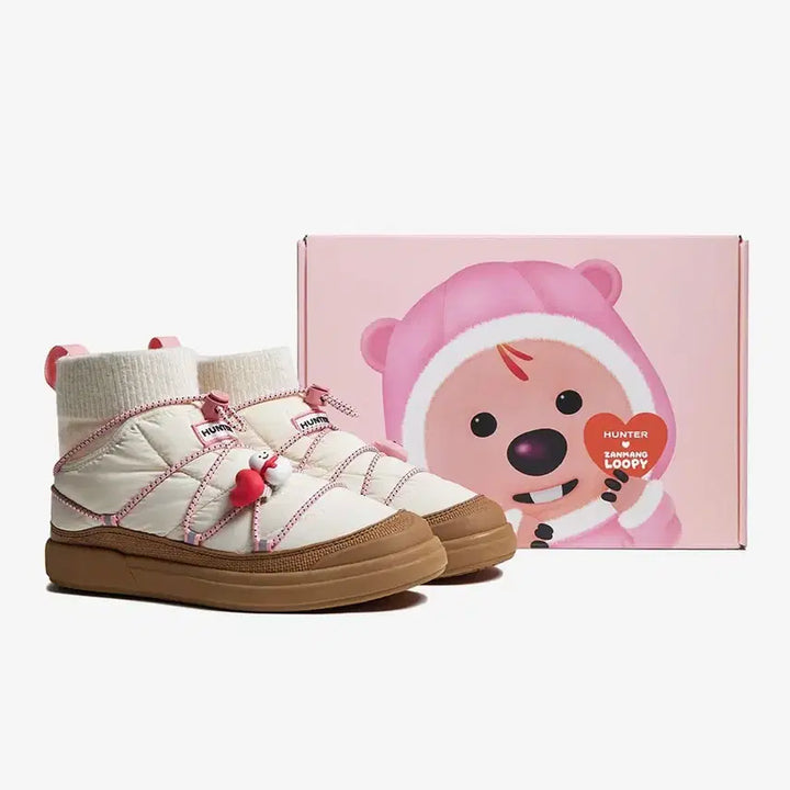 [BUNJANG] Hunter X Loopy Collaboration Padded Boots / 헌터 X 루피 콜라보 패딩 부츠 아이보리 230mm