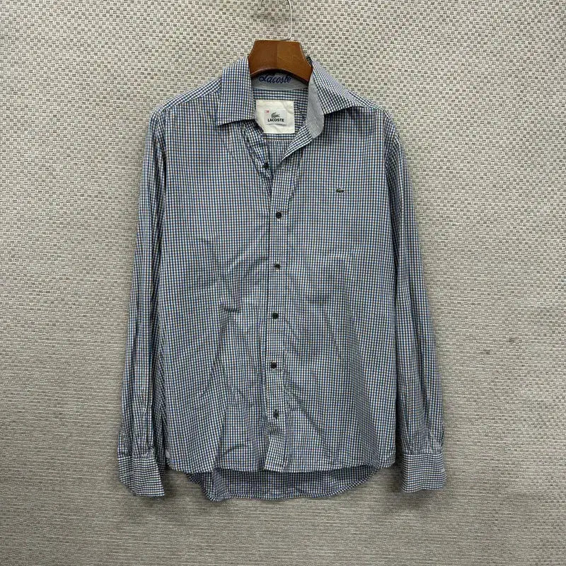 [BUNJANG] Lacoste Casual Embroidered Logo Long Sleeve Shirt / 라코스테 캐주얼 자수로고 긴팔 셔츠 95 A07811