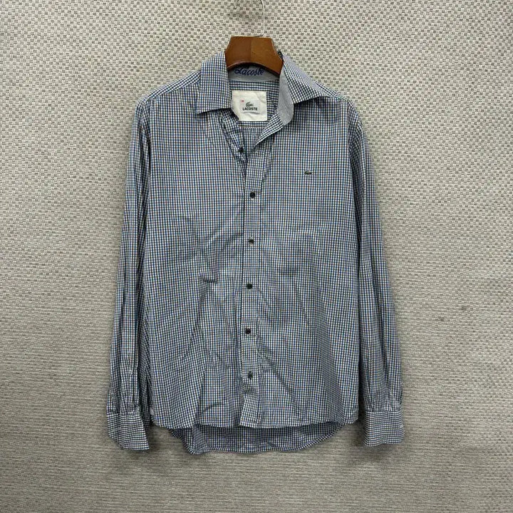 [BUNJANG] Lacoste Casual Embroidered Logo Long Sleeve Shirt / 라코스테 캐주얼 자수로고 긴팔 셔츠 95 A07811