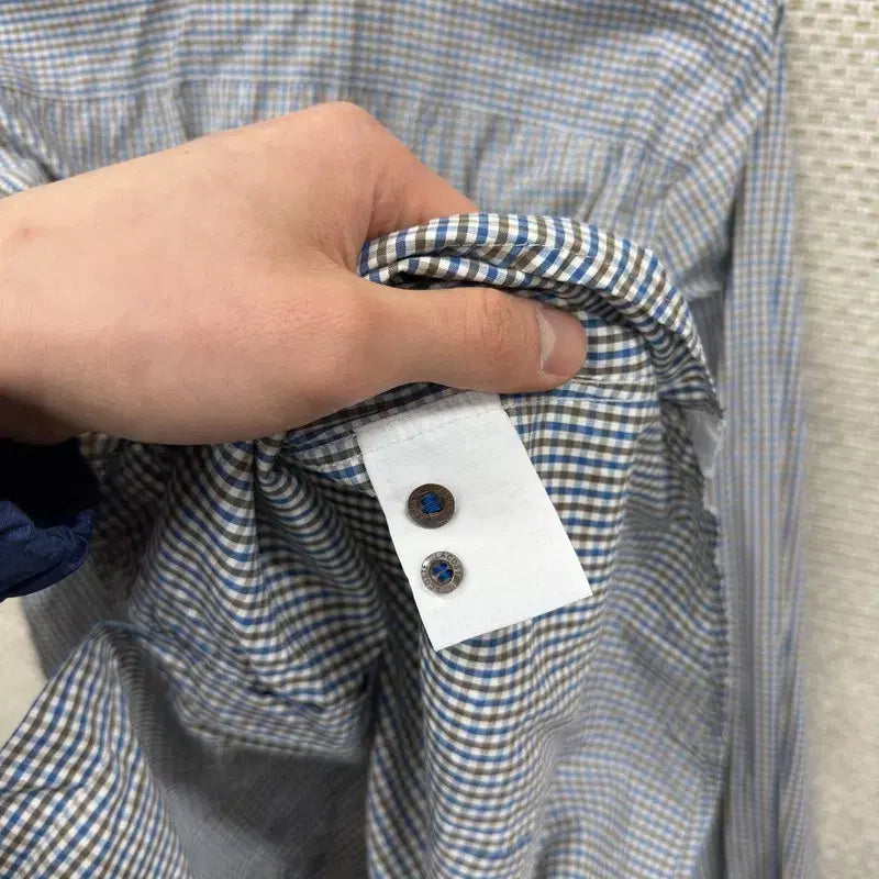 [BUNJANG] Lacoste Casual Embroidered Logo Long Sleeve Shirt / 라코스테 캐주얼 자수로고 긴팔 셔츠 95 A07811