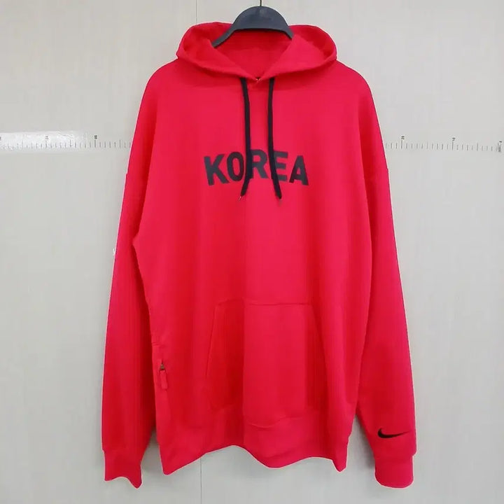 [BUNJANG] Nike Korea Dri-FIT Red Hoodie / 나이키 코리아 드라이핏 레드 후드티