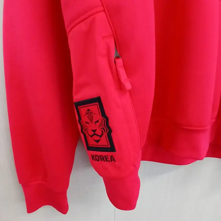 [BUNJANG] Nike Korea Dri-FIT Red Hoodie / 나이키 코리아 드라이핏 레드 후드티