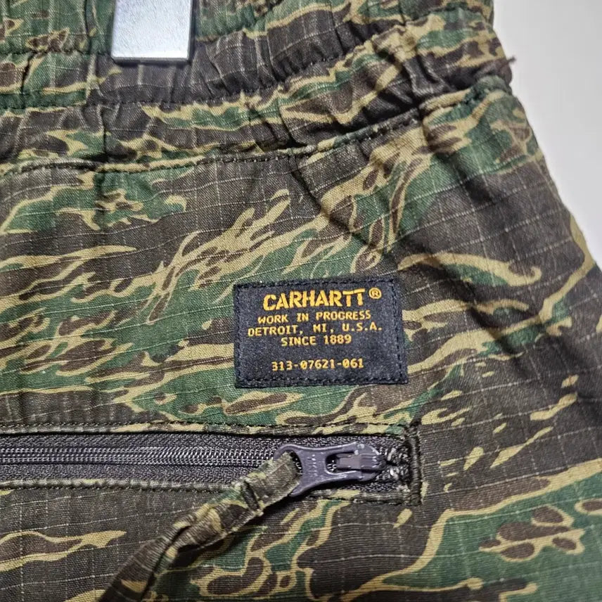 [BUNJANG] Carhartt WIP Woodland Ripstop Cargo Jogger Pants / 칼하트 WIP 우드랜드 립스탑 카고 조거 팬츠 S사이즈 실측 32이상