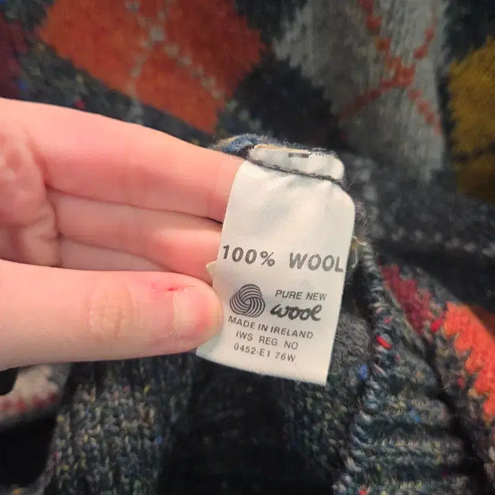 [BUNJANG] Kerry Ireland Argyle Knit Sweater / 1990s Kerry Ireland 아일랜드 아가일 니트