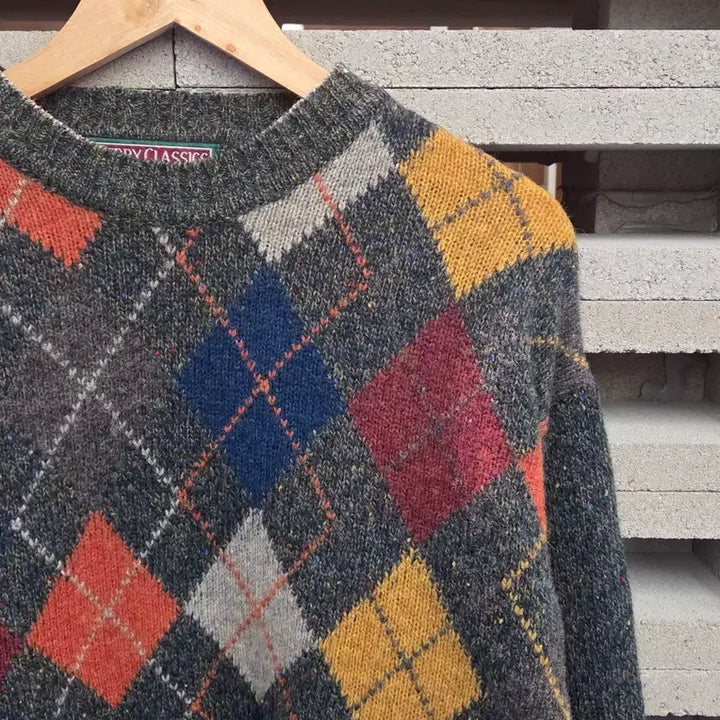 [BUNJANG] Kerry Ireland Argyle Knit Sweater / 1990s Kerry Ireland 아일랜드 아가일 니트