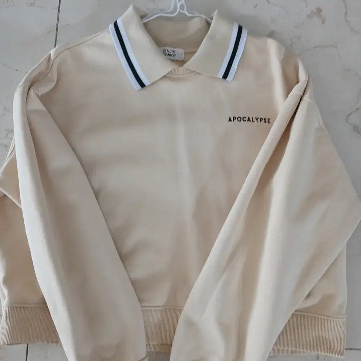 [BUNJANG] Tomboy Crop Collar T-shirt / 022 톰보이 크롭 카라티 Free