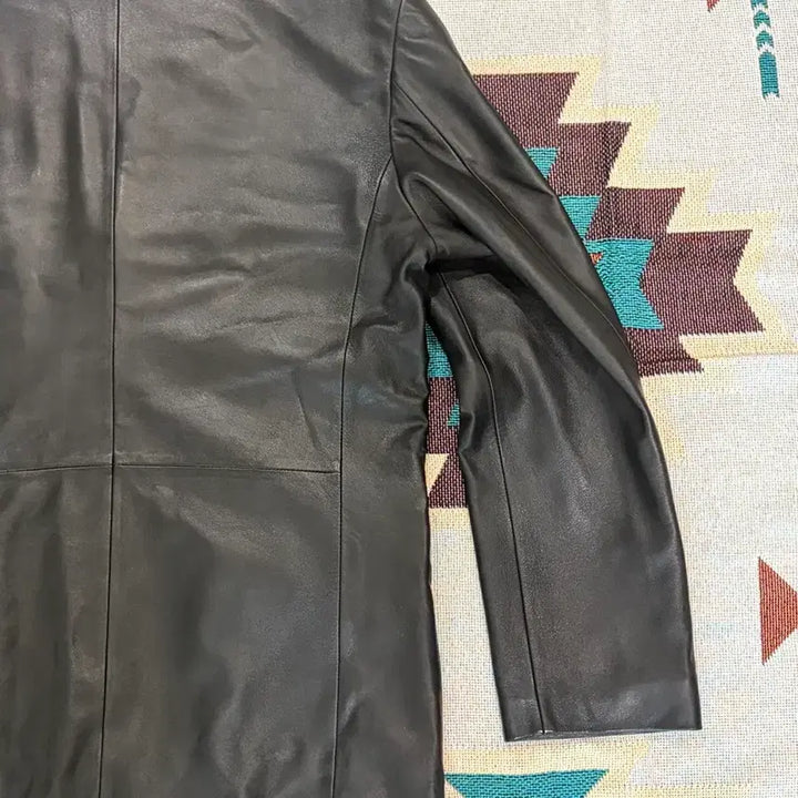 [BUNJANG] Comodo Lambskin Leather Blazer Jacket / Comodo 양가죽 3버튼 레더 블레이저 카코트