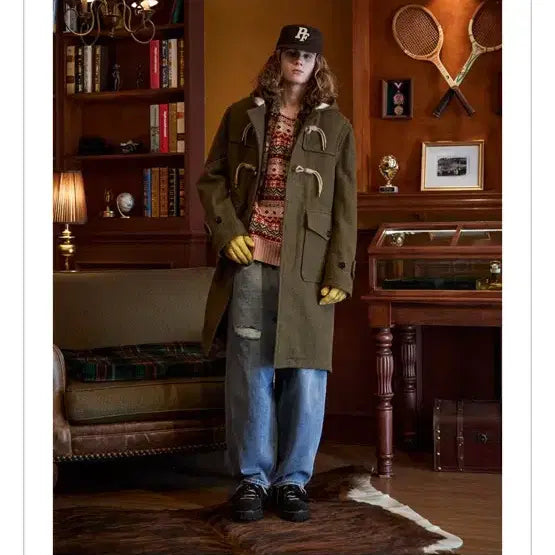 [BUNJANG] Penfield Docklands Dual Duffle Coat Olive / 펜필드 도클랜드 듀얼 더플 코트 올리브