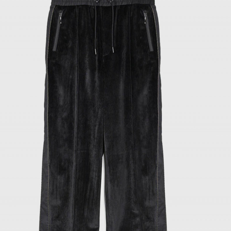 [BUNJANG] Beslow Purple Venti Velvet Track Pants (Black, 28) / [비슬로우 퍼플] 벤티 벨벳 트랙팬츠 (블랙/28)