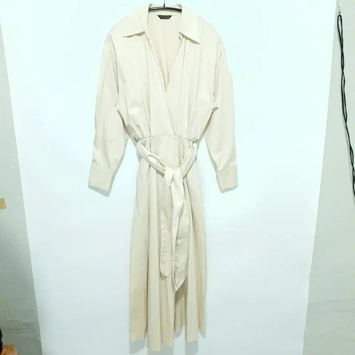 [BUNJANG] Massimo Dutti Poplin Wrap Dress 36 / 마시모두띠 포플린 셔츠 랩 원피스 36_i4249