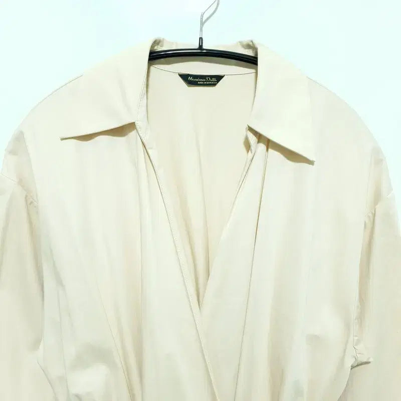 [BUNJANG] Massimo Dutti Poplin Wrap Dress 36 / 마시모두띠 포플린 셔츠 랩 원피스 36_i4249