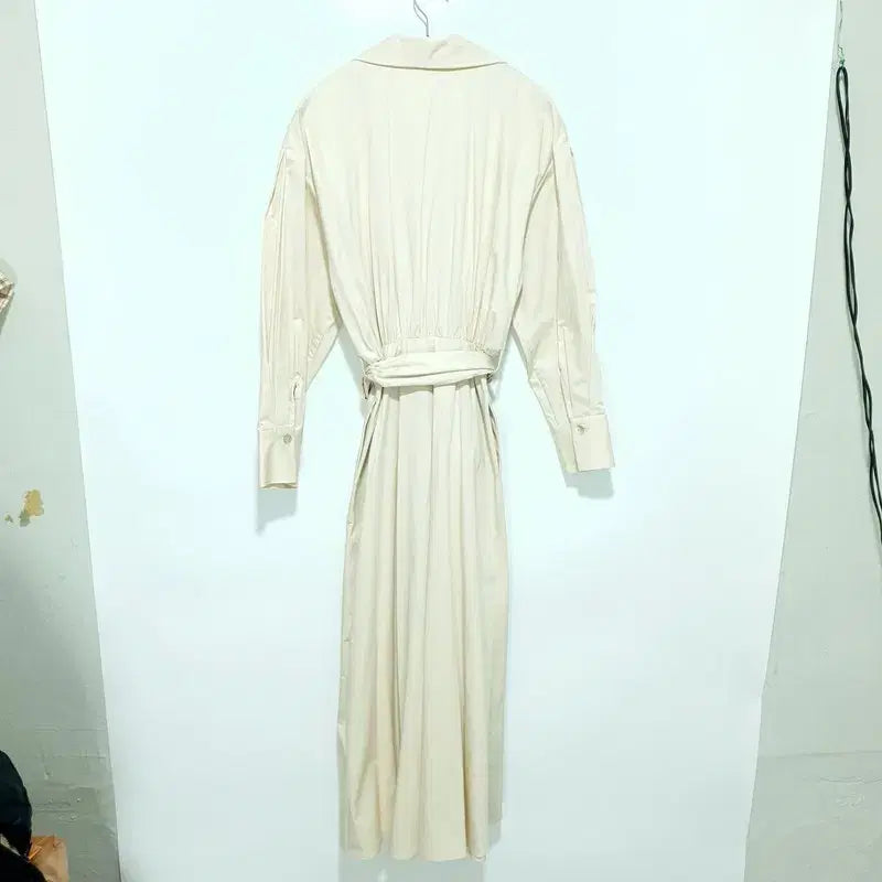 [BUNJANG] Massimo Dutti Poplin Wrap Dress 36 / 마시모두띠 포플린 셔츠 랩 원피스 36_i4249