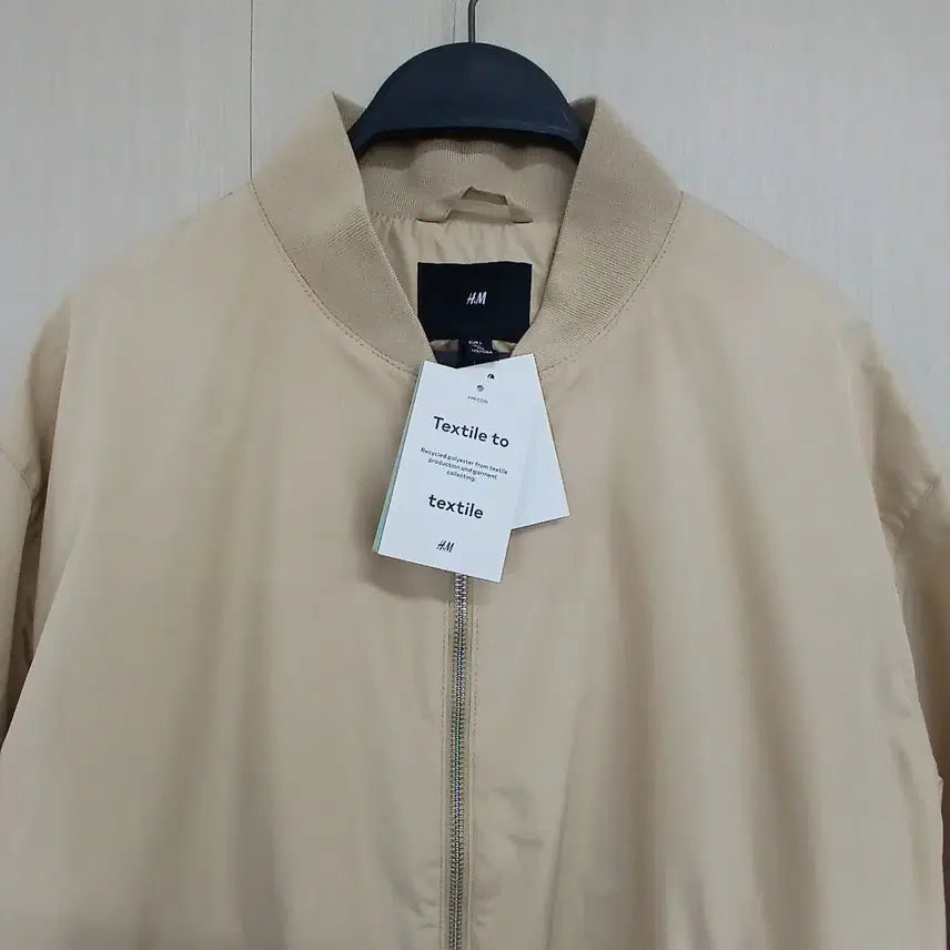 [BUNJANG] H&amp;M Beige Bomber Jacket / H&amp;M 베이지 봄버 자켓