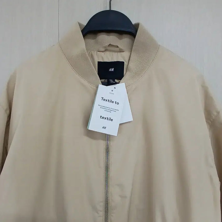[BUNJANG] H&amp;M Beige Bomber Jacket / H&amp;M 베이지 봄버 자켓