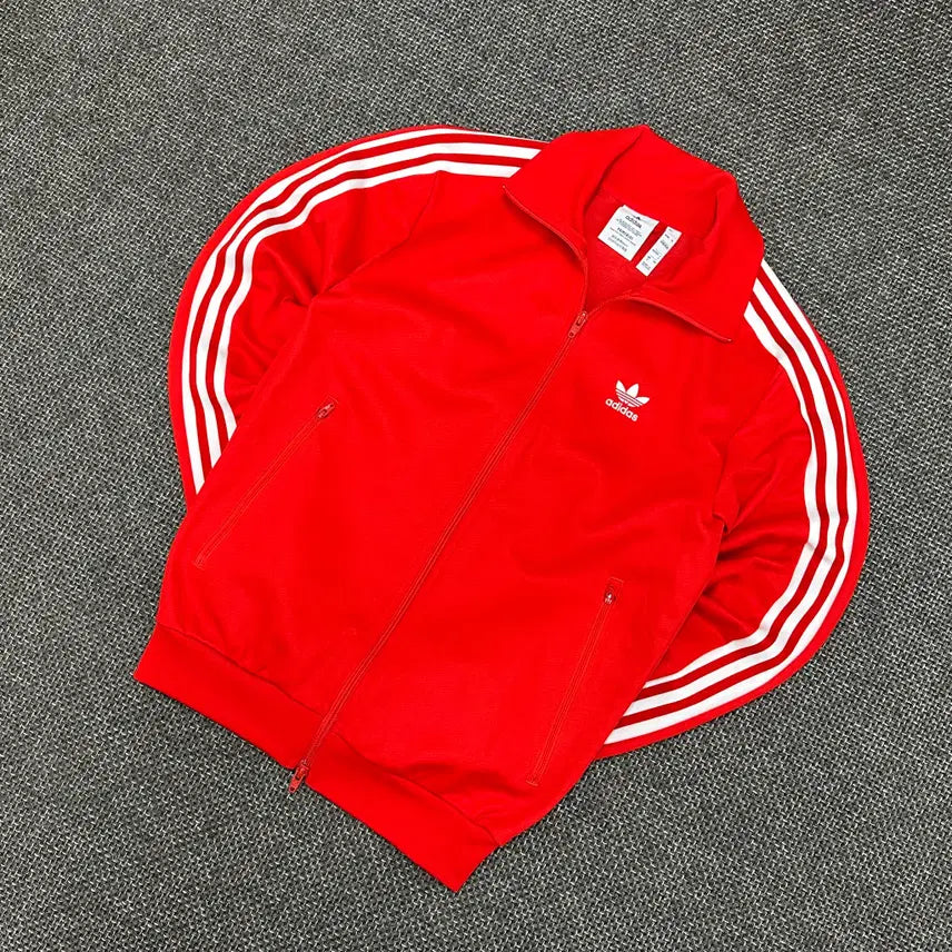 [BUNJANG] Adidas Beckenbauer Red Vintage Jersey (S) / (2606) 아디다스 신형 베켄바우어 레드 빈티지 져지 S