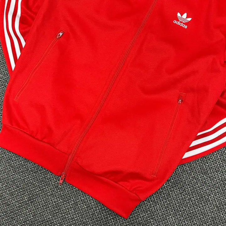 [BUNJANG] Adidas Beckenbauer Red Vintage Jersey (S) / (2606) 아디다스 신형 베켄바우어 레드 빈티지 져지 S