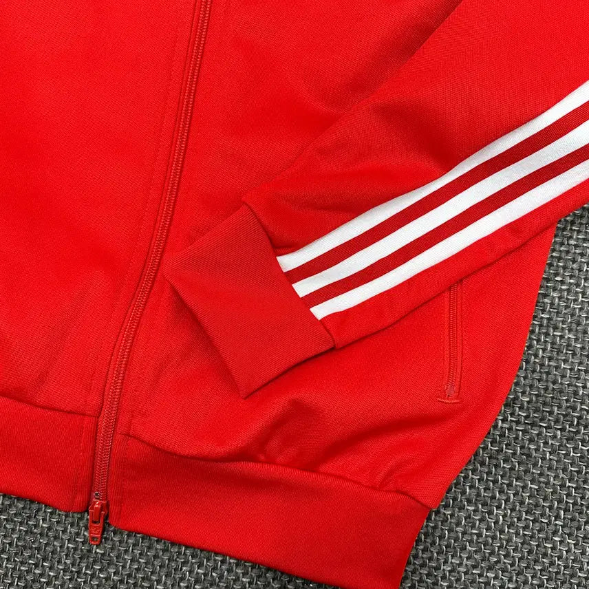 [BUNJANG] Adidas Beckenbauer Red Vintage Jersey (S) / (2606) 아디다스 신형 베켄바우어 레드 빈티지 져지 S