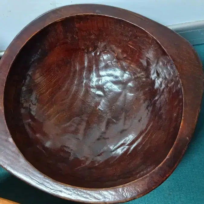 [BUNJANG] Antique Wooden Ladle &amp; Trough Set / 옛날나무바가지&amp;함지(작은소형)3점 일솰