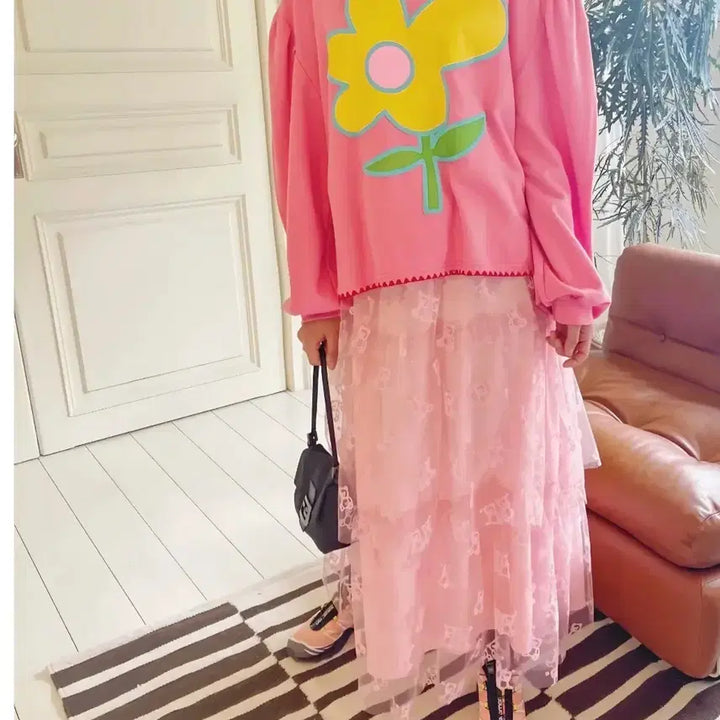 [SOLD OUT] 새상품 부티크 곰돌 캉캉스커트(55-88)