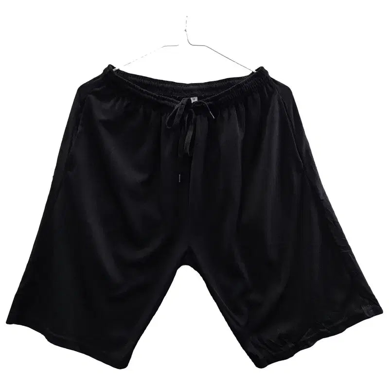 [BUNJANG] Vintage Casual Black Banding Shorts M / 빈티지 밴딩 캐주얼 블랙 운동 반바지 M