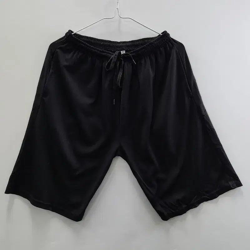 [BUNJANG] Vintage Casual Black Banding Shorts M / 빈티지 밴딩 캐주얼 블랙 운동 반바지 M