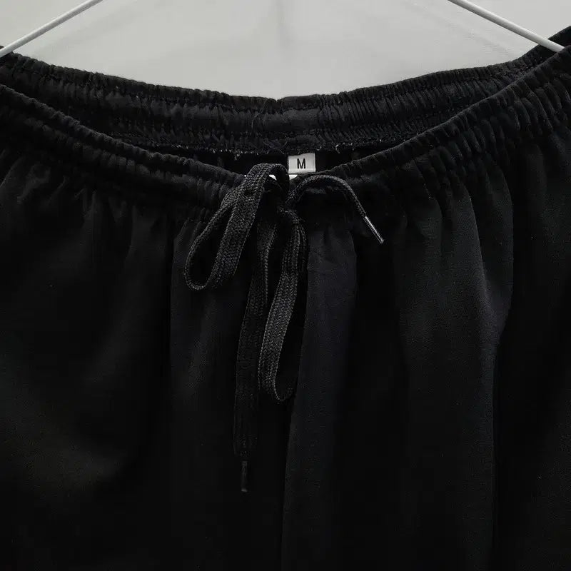 [BUNJANG] Vintage Casual Black Banding Shorts M / 빈티지 밴딩 캐주얼 블랙 운동 반바지 M
