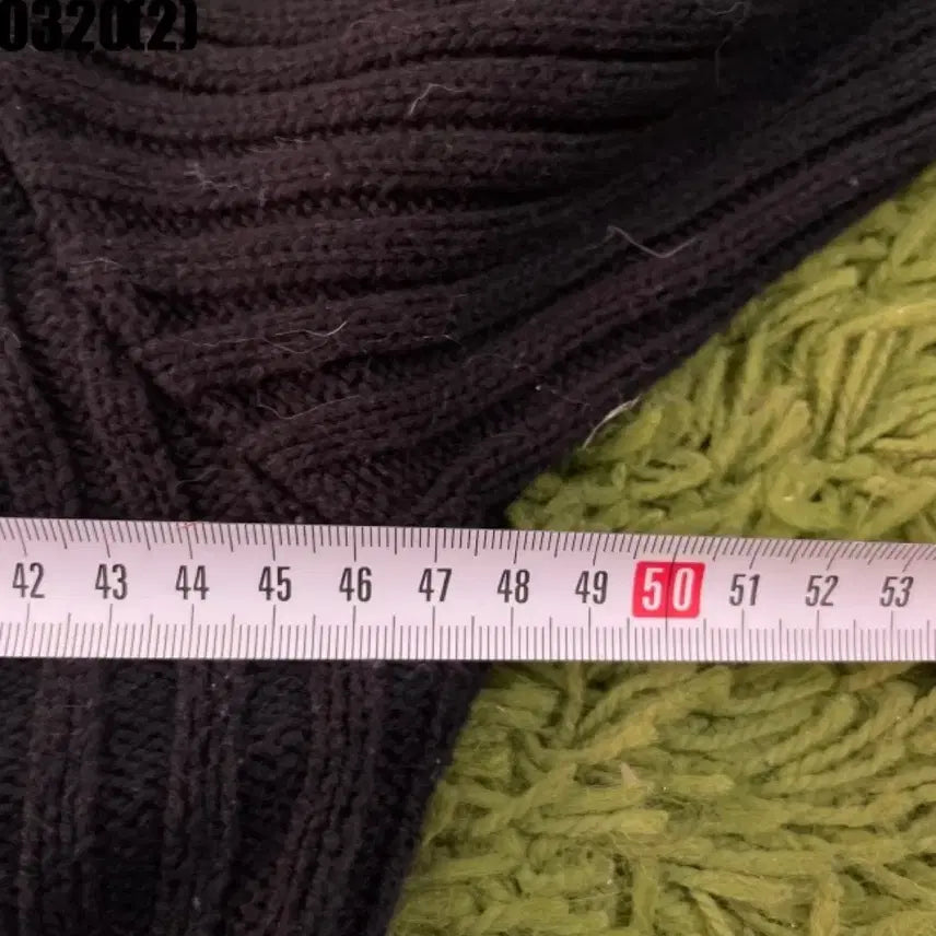 [BUNJANG] Black Damage Knit Long Sleeve T-shirt / 블랙 데미지 니트 긴팔티셔츠