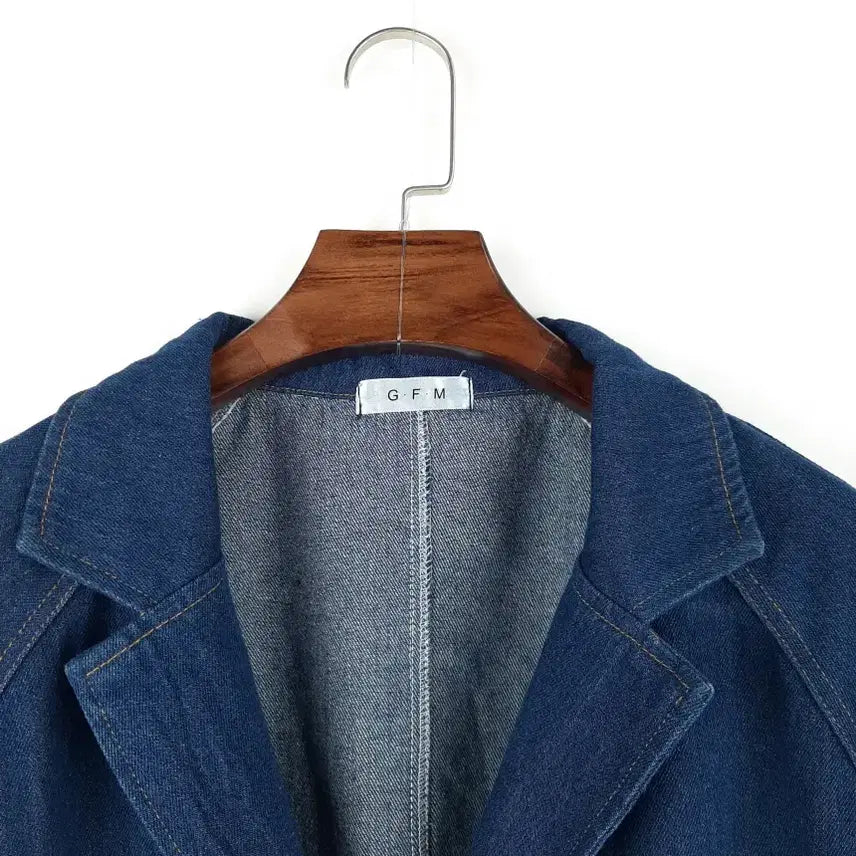 [BUNJANG] G.F.M Long Denim Jacket / G.F.M 롱 데님자켓 F