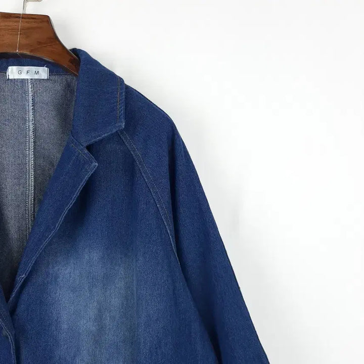 [BUNJANG] G.F.M Long Denim Jacket / G.F.M 롱 데님자켓 F
