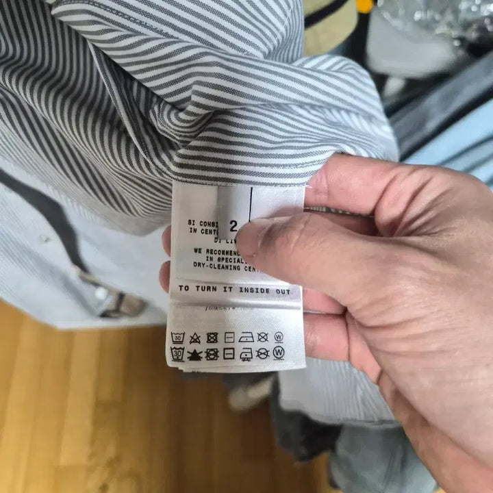 [BUNJANG] Moncler Gamma Blue Striped Shirt / [2]몽클레어 감마블루 스트라이프 셔츠