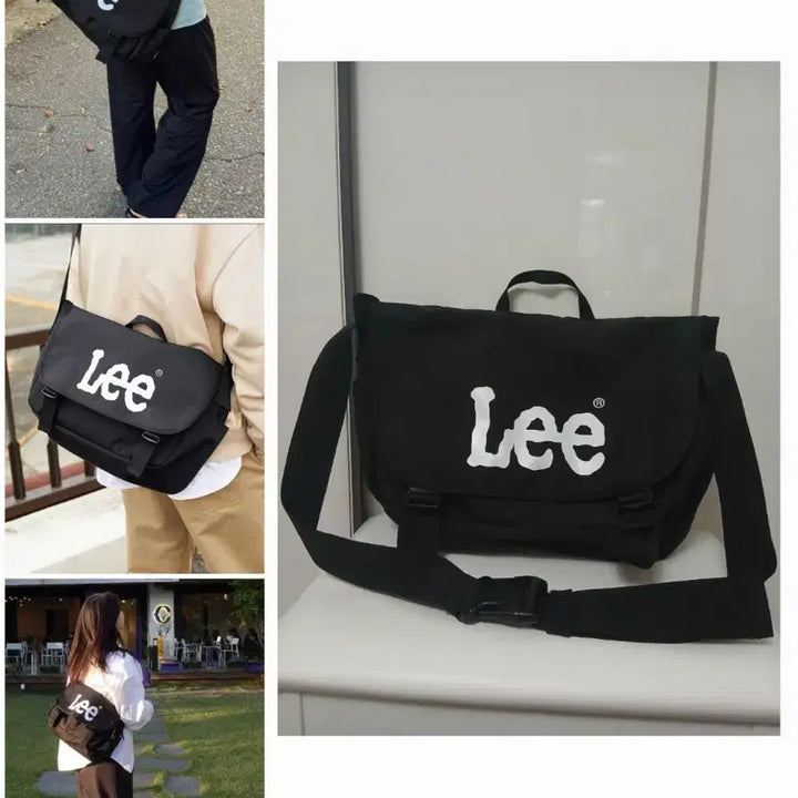[SOLD OUT] Lee 검정 메신저백