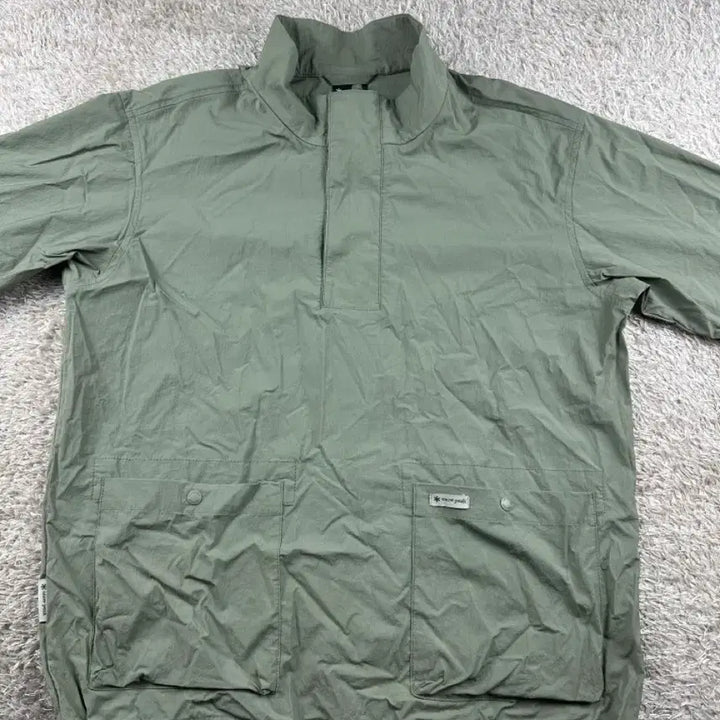 [BUNJANG] Snow Peak Half-zip Short Sleeve T-shirt / 스노우픽 반팔 반집업 90