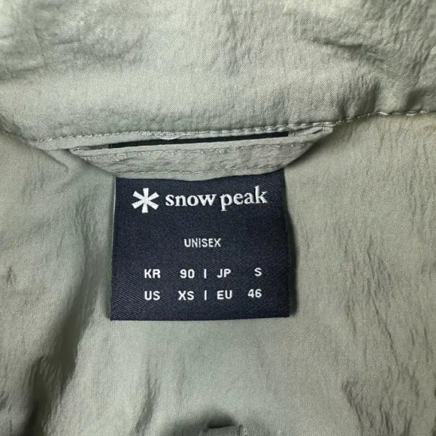[BUNJANG] Snow Peak Half-zip Short Sleeve T-shirt / 스노우픽 반팔 반집업 90