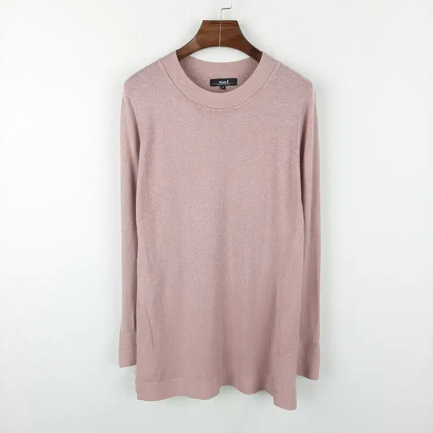 [BUNJANG] MIO Three Long Knit Top / 미오쓰리 넥포인트 롱니트 66
