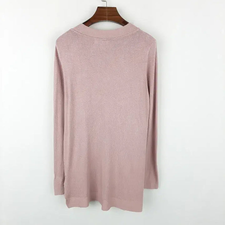 [BUNJANG] MIO Three Long Knit Top / 미오쓰리 넥포인트 롱니트 66