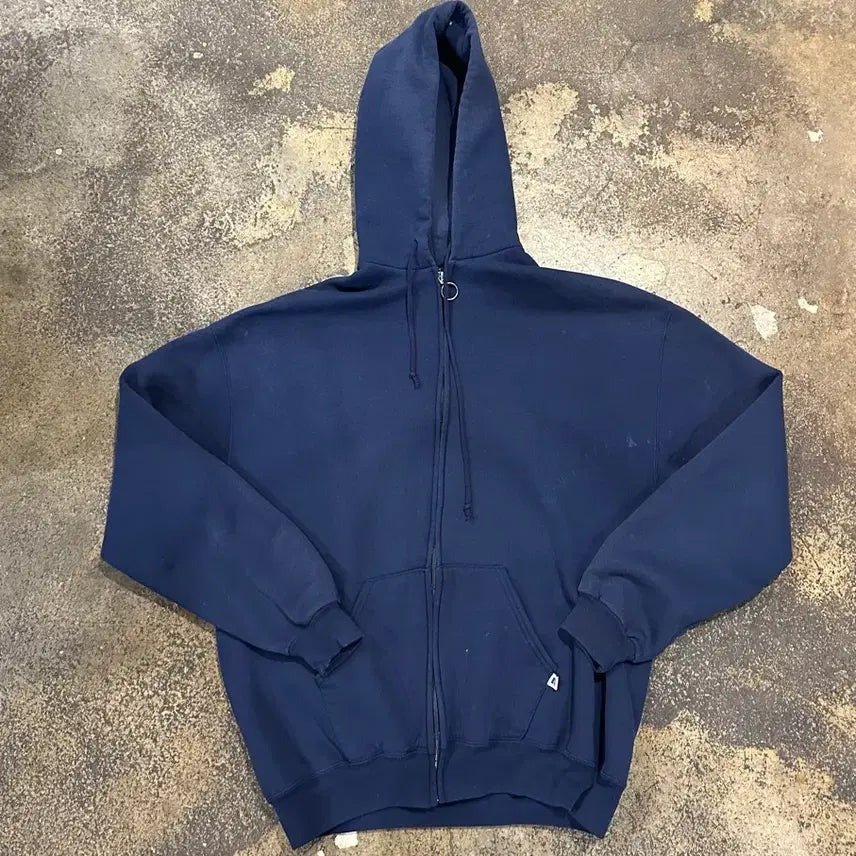 [BUNJANG] Russell 90s Vintage Hooded Zip-up Jacket / 빈티지 90s 러셀 후드집업
