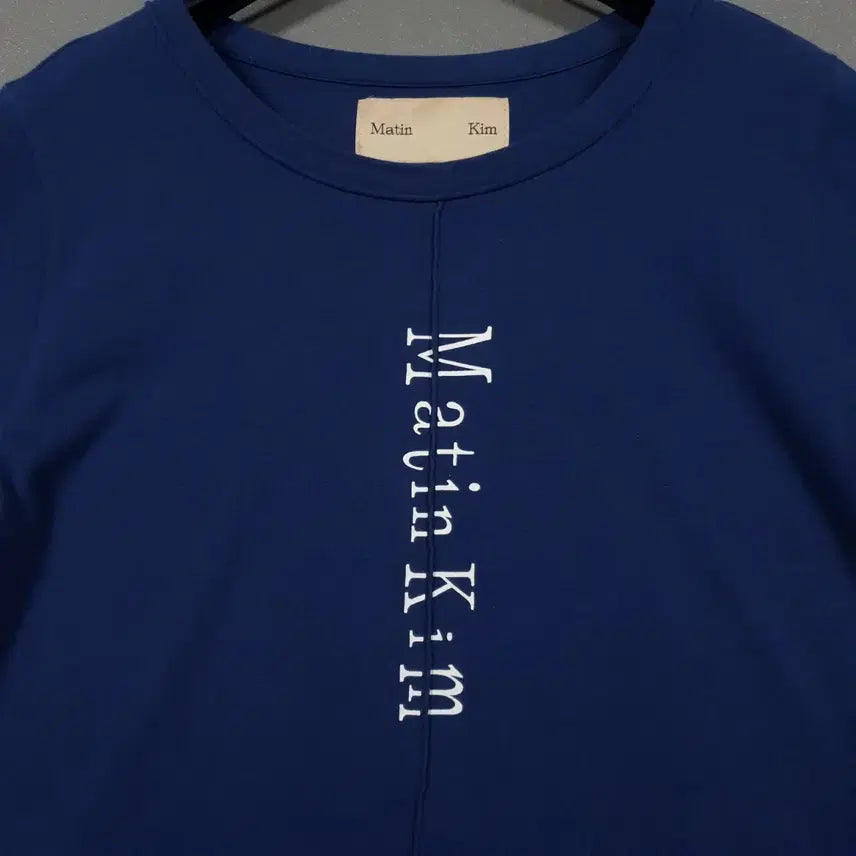 [BUNJANG] Matinkim Tucked Crop Top Navy T-shirt / 여성 F) 마뗑킴 핀턱 크롭탑 네이비 라운드 반팔 티셔츠