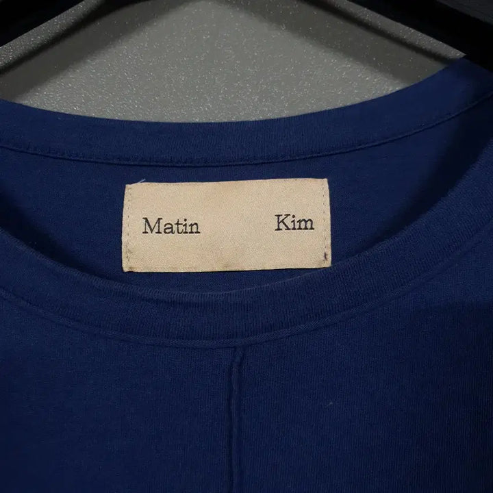 [BUNJANG] Matinkim Tucked Crop Top Navy T-shirt / 여성 F) 마뗑킴 핀턱 크롭탑 네이비 라운드 반팔 티셔츠